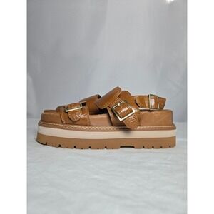 Clarks Leather Platform Sandals Comfort Shoe Size 6US/ 36EU